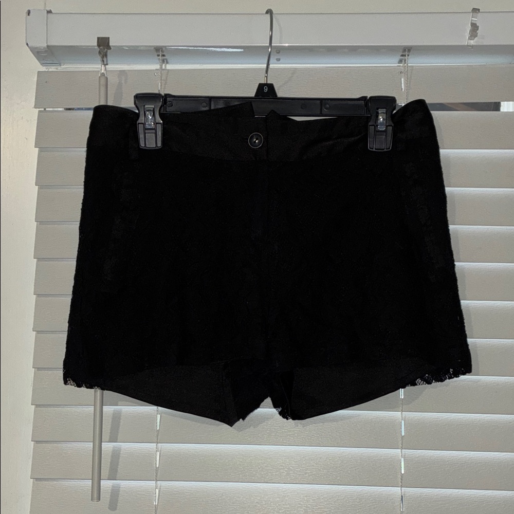 Aqua Black High Waist Women's Shorts - Picture 1 of 11